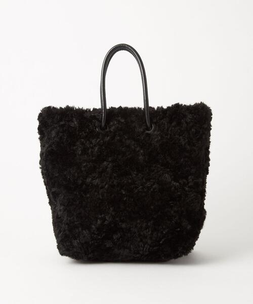 green label relaxing（グリーンレーベルリラクシング）の「ボア ミニショッピング 2WAYバッグ（ショルダーバッグ・レディース・ブラック/オフホワイト/モカ/ケリー・FREE）」の17枚目の写真