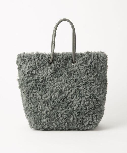 green label relaxing（グリーンレーベルリラクシング）の「ボア ミニショッピング 2WAYバッグ（ショルダーバッグ・レディース・ブラック/オフホワイト/モカ/ケリー・FREE）」の13枚目の写真