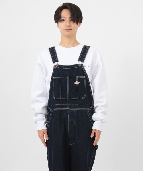 Dickies（ディッキーズ）の「【Dickies/ディッキーズ】ルーズフィット オーバーオール/ デニム/ ホワイト/ブラック（サロペット/オーバーオール・メンズ・ブラック/オフホワイト/インディゴブルー/ライトインディゴブルー・M/L/XL）」の13枚目の写真