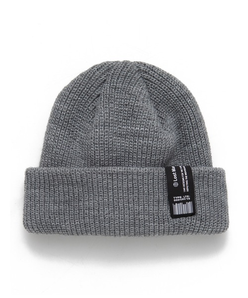 LMCの「【LMC】LABEL SHORT BEANIE / エルエムシー ラベル ショート ビーニー（ニットキャップ/ビーニー・メンズ・グレー/ブルー/ブラック・FREE）」の3枚目の写真