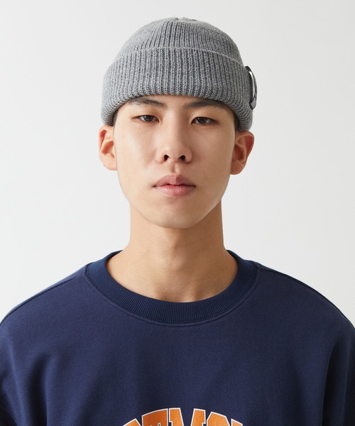 LMCの「【LMC】LABEL SHORT BEANIE / エルエムシー ラベル ショート ビーニー（ニットキャップ/ビーニー・メンズ・グレー/ブルー/ブラック・FREE）」の9枚目の写真