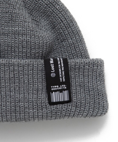 LMCの「【LMC】LABEL SHORT BEANIE / エルエムシー ラベル ショート ビーニー（ニットキャップ/ビーニー・メンズ・グレー/ブルー/ブラック・FREE）」の13枚目の写真
