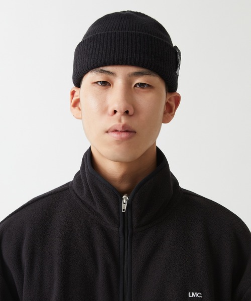 LMCの「【LMC】LABEL SHORT BEANIE / エルエムシー ラベル ショート ビーニー（ニットキャップ/ビーニー・メンズ・グレー/ブルー/ブラック・FREE）」の4枚目の写真