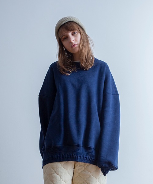 Universal Style Wear(ユニバーサルスタイルウェア)の「Universal Style Wear ライアー ルーズ クルーネック(スウェット・メンズ・カーキ/ブラック/キャメル/ネイビー・LARGE/X-LARGE/MEDIUM)」の16枚目の写真