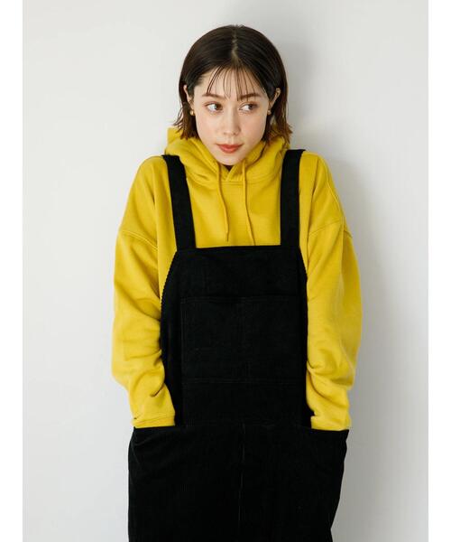 koe（コエ）の「コーデュロイオーバーオール*（サロペット/オーバーオール・レディース・グレー/オフホワイト/ブラック・L/S/M）」の11枚目の写真