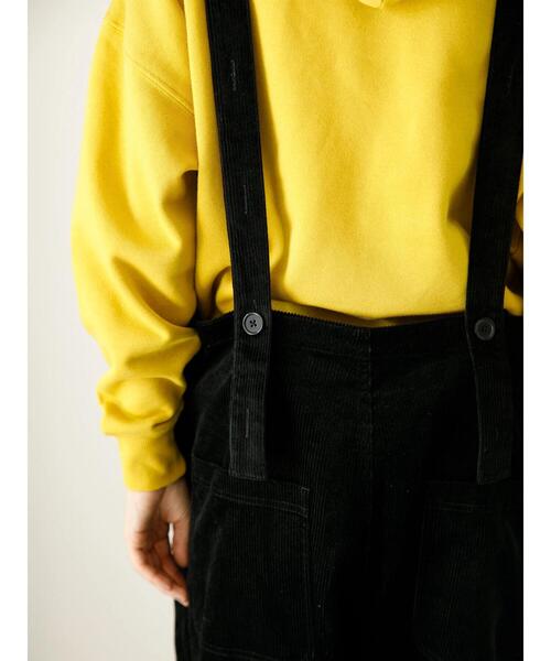 koe（コエ）の「コーデュロイオーバーオール*（サロペット/オーバーオール・レディース・グレー/オフホワイト/ブラック・L/S/M）」の14枚目の写真