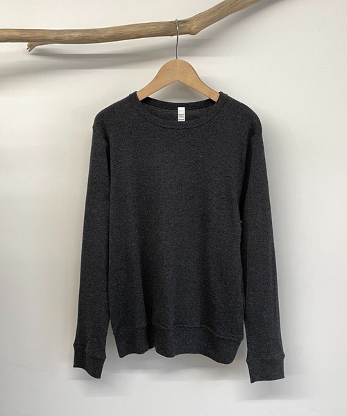 CANAL JEAN（キャナルジーン）の「harmonie -OrganicCotton-　フライスゆったり切り替えロングスリーブ（Tシャツ/カットソー・レディース・ホワイト/チャコールグレー/ブラック/グレー/オートミール・ONE SIZE）」の14枚目の写真