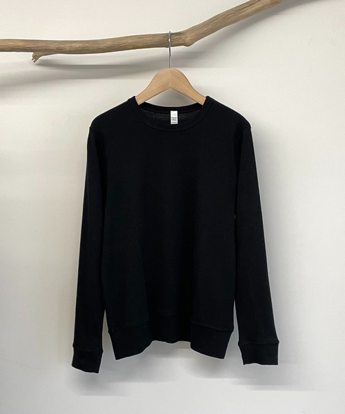 CANAL JEAN（キャナルジーン）の「harmonie -OrganicCotton-　フライスゆったり切り替えロングスリーブ（Tシャツ/カットソー・レディース・ホワイト/チャコールグレー/ブラック/グレー/オートミール・ONE SIZE）」の20枚目の写真