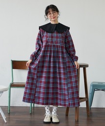 MERLOT | チェックキルトワンピース(ワンピース)