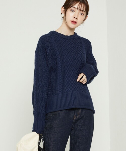 FREAK'S STORE（フリークスストア）の「ラグランケーブルニット