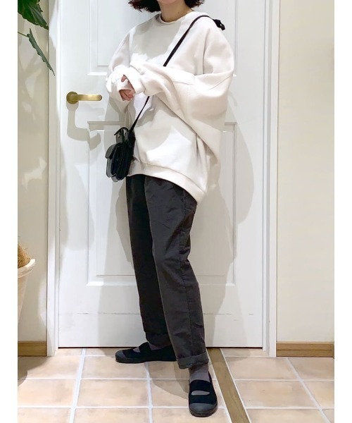 studio CLIP（スタディオクリップ）の「あったかふわふわカットプルオーバー（Tシャツ/カットソー・レディース・グレー/モカ/ライトグリーン/オフホワイト・FREE）」の5枚目の写真