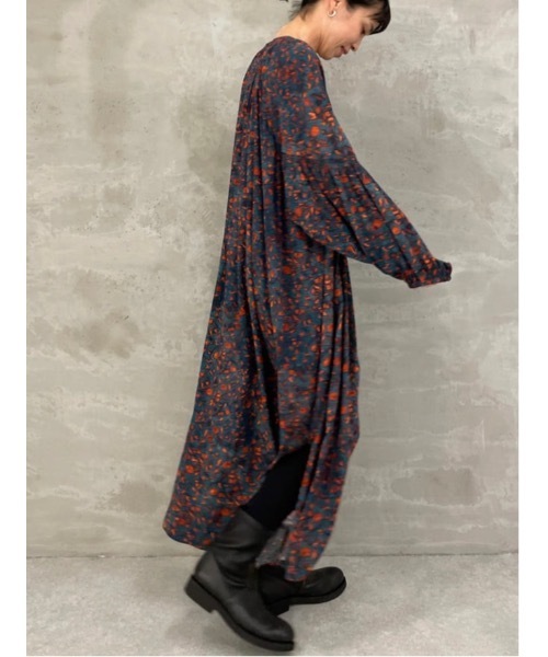 BEARDSLEY（ビアズリー）の「袖のギャザーもアクセントに《FRIPIER》プリントマキシワンピース（ワンピース・レディース・グリーン・FREE）」の19枚目の写真