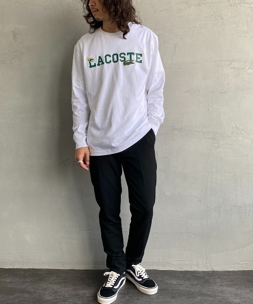 LACOSTE/ラコステ] ロゴプリントロングスリーブTシャツ（Tシャツ
