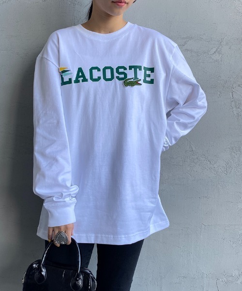 LACOSTE/ラコステ] ロゴプリントロングスリーブTシャツ（Tシャツ