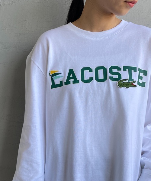 LACOSTE（ラコステ）の「[LACOSTE/ラコステ] ロゴプリントロングスリーブＴシャツ（Tシャツ/カットソー・レディース・ホワイト・4/3）」の11枚目の写真