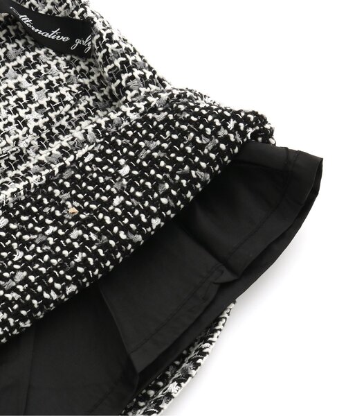 algy（アルジー）の「前ポケットツイードスカート（スカート・キッズ・ブラック/ブラウン/サックスブルー・XX-SMALL/X-SMALL/MEDIUM/SMALL）」の10枚目の写真