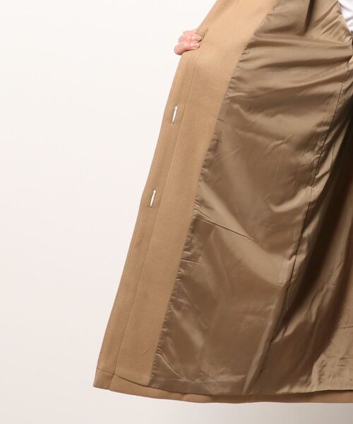 ehka sopo（エヘカソポ）の「パフスリーブステンカラーコート（ステンカラーコート・レディース・チャコール/ベージュ/ブラック・ﾌﾘ-）」の6枚目の写真
