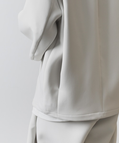 ATTACHMENT（アタッチメント）の「PEトリプルクロス ショールカラージャケット / PE TRIPLE CLOTH  SHAWL COLLAR JACKET（テーラードジャケット・メンズ・ブラック/オフホワイト・1/2/3）」の11枚目の写真