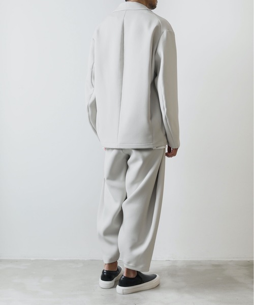 ATTACHMENT（アタッチメント）の「PEトリプルクロス ショールカラージャケット / PE TRIPLE CLOTH  SHAWL COLLAR JACKET（テーラードジャケット・メンズ・ブラック/オフホワイト・1/2/3）」の14枚目の写真