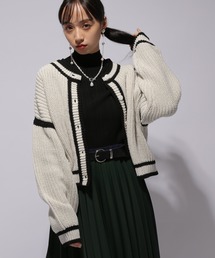 HARE | 2WAYボリュームハイショクカーディガン(HARE)(ニット/セーター)