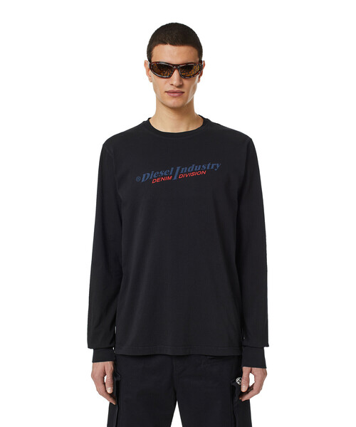 メンズ Tシャツ 長そで スリムフィット プリント Tシャツ カットソー Diesel ディーゼル のファッション通販 Zozotown