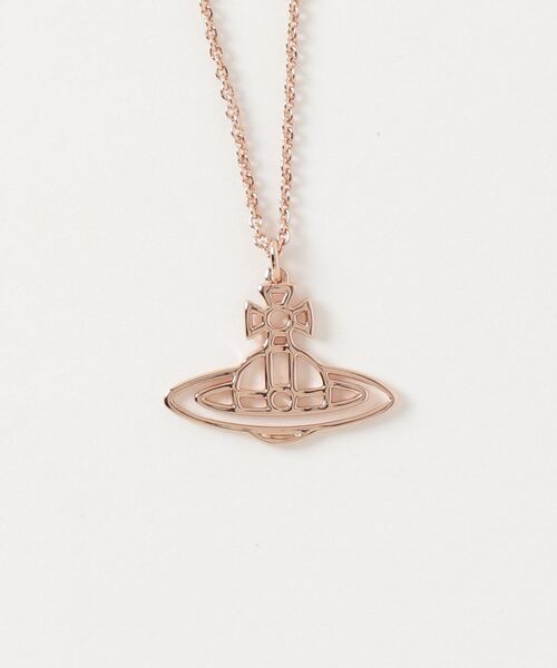Vivienne Westwood（ヴィヴィアンウエストウッド）の「【Vivienne Westwood】ロゴモチーフネックレス 63020260（ネックレス・レディース・ゴールド/ピンク/シルバー・FREE）」の2枚目の写真
