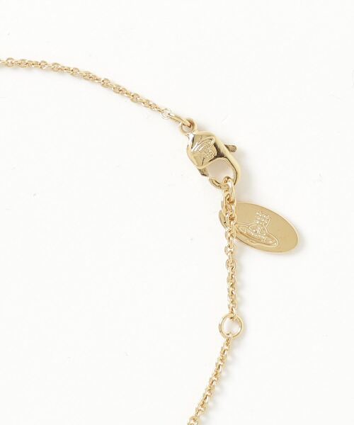 Vivienne Westwood（ヴィヴィアンウエストウッド）の「【Vivienne Westwood】ロゴモチーフネックレス 63020260（ネックレス・レディース・ゴールド/ピンク/シルバー・FREE）」の4枚目の写真