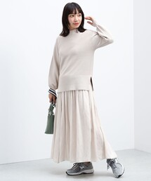 BEAMS HEART / スリットプルオーバー スカート セット