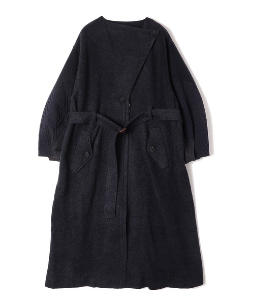 bedsidedrama(ベットサイドドラマ)の「【SAMVA】スリーブコラージュコート(チェスターコート・レディース・ネイビー・1/2)」の8枚目の写真