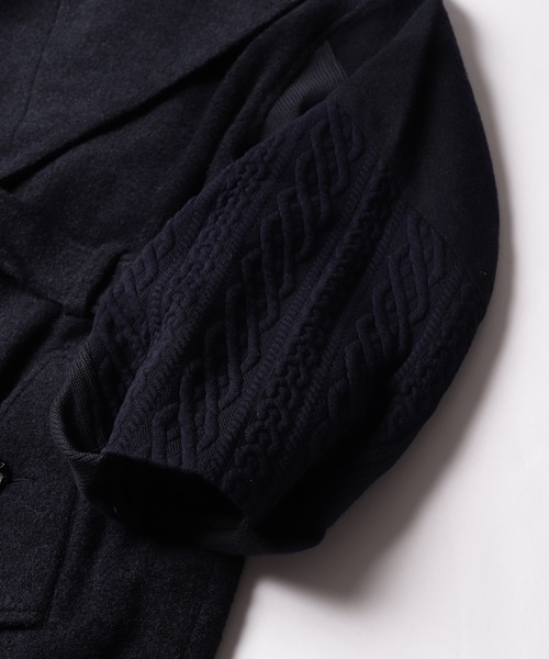 bedsidedrama(ベットサイドドラマ)の「【SAMVA】スリーブコラージュコート(チェスターコート・レディース・ネイビー・1/2)」の17枚目の写真