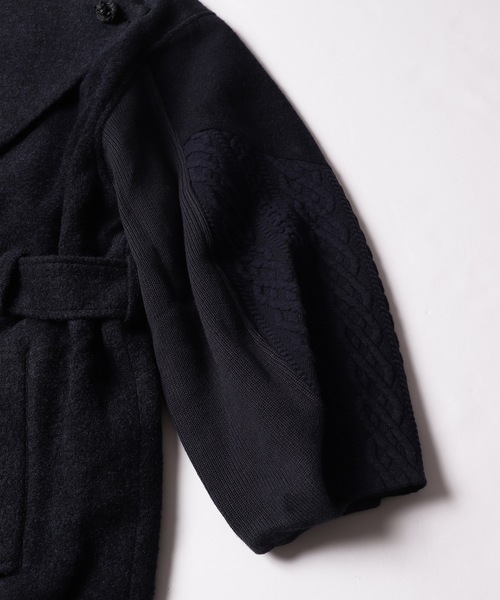 bedsidedrama(ベットサイドドラマ)の「【SAMVA】スリーブコラージュコート(チェスターコート・レディース・ネイビー・1/2)」の15枚目の写真