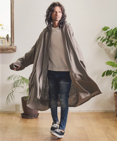 パンツ CAMBIO Damage Paint Stretch Denim Pants 30%OFF【CAMBIO(カンビオ)】11oz Damage Paint Stretch Denim