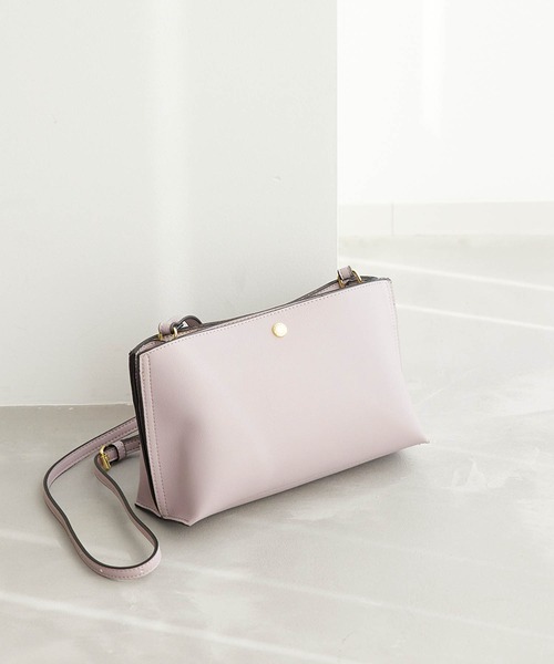 Legato Largo(レガートラルゴ)の「【Legato Largo/レガートラルゴ】かるいかばんショルダーバッグ(ショルダーバッグ・レディース・オフホワイト/ブルー/グリーン系その他/キャメル/ピンク系その他2/ラベンダー・FREE)」の4枚目の写真