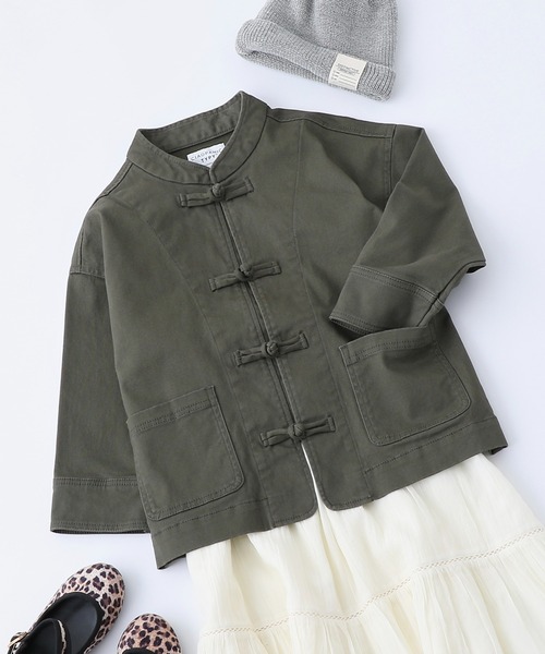 CIAOPANIC TYPY(チャオパニックティピー)の「■【KIDS】ツイルカンフージャケット(その他アウター・キッズ・ベージュ/カーキ・SMALL/MEDIUM/LARGE/X-LARGE/XX-LARGE)」の22枚目の写真