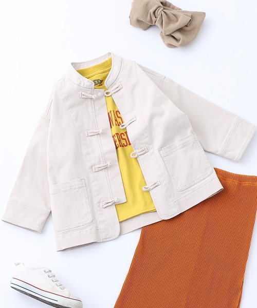 CIAOPANIC TYPY(チャオパニックティピー)の「■【KIDS】ツイルカンフージャケット(その他アウター・キッズ・ベージュ/カーキ・SMALL/MEDIUM/LARGE/X-LARGE/XX-LARGE)」の12枚目の写真