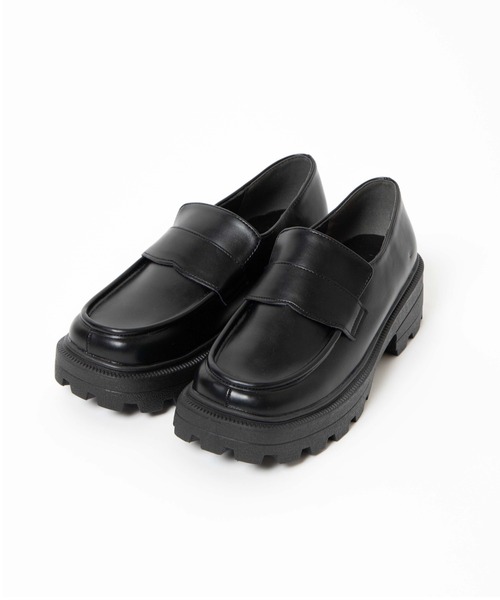 WEGO（ウィゴー）の「WEGO/スクエアローファー（ローファー・レディース・ブラック・MEDIUM/LARGE）」の9枚目の写真