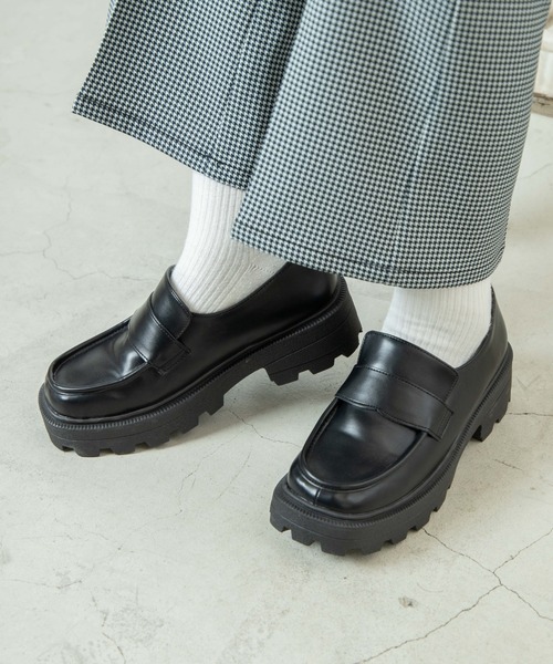 WEGO（ウィゴー）の「WEGO/スクエアローファー（ローファー・レディース・ブラック・MEDIUM/LARGE）」の8枚目の写真