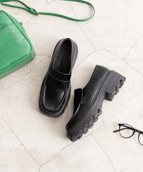 WEGO（ウィゴー）の「WEGO/スクエアローファー（ローファー・レディース・ブラック・MEDIUM/LARGE）」の11枚目の写真