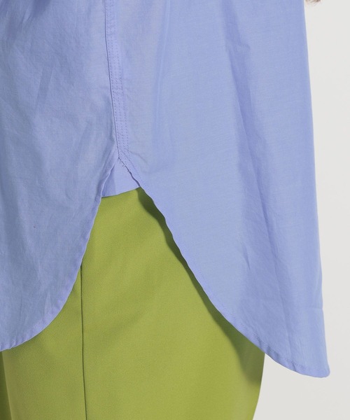 niko and...（ニコアンド）の「マーセワークスクエアバンドカラーシャツ（シャツ/ブラウス・レディース・ライトグレー/ベージュ/グリーン/ライトブルー・MEDIUM/LARGE）」の13枚目の写真