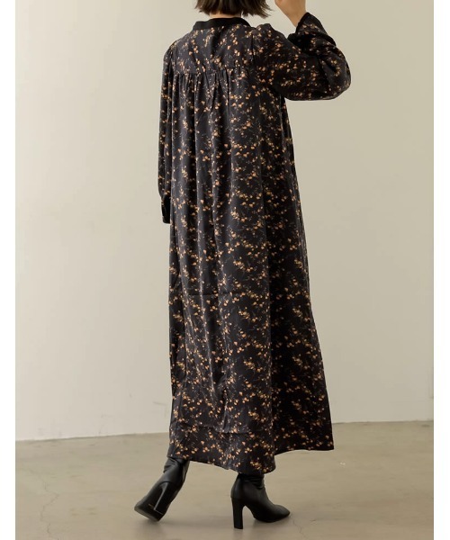 Re:EDIT（リエディ）の「[低身長サイズ有]リサイクルサテンマキシワンピース（ワンピース・レディース・ブラウン/ライム/ブラック/ブラック系その他/ブルー/モカ・MEDIUM/SMALL/SHORT/LARGE）」の13枚目の写真