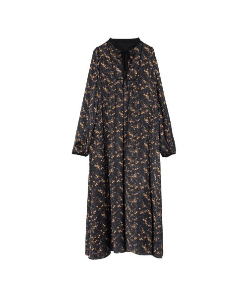 Re:EDIT（リエディ）の「[低身長サイズ有]リサイクルサテンマキシワンピース（ワンピース・レディース・ブラウン/ライム/ブラック/ブラック系その他/ブルー/モカ・MEDIUM/SMALL/SHORT/LARGE）」の7枚目の写真