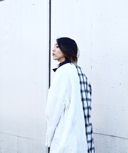 rovtski（ロフトスキー）の「SHARE ROOMS LONG ROOM SHIRT/シェアルームス オーバーサイズ ロングルームシャツ（シャツ/ブラウス・メンズ・ホワイト系その他/ブルー系その他/ホワイト系その他2/ブルー系その他2・FREE）」の11枚目の写真