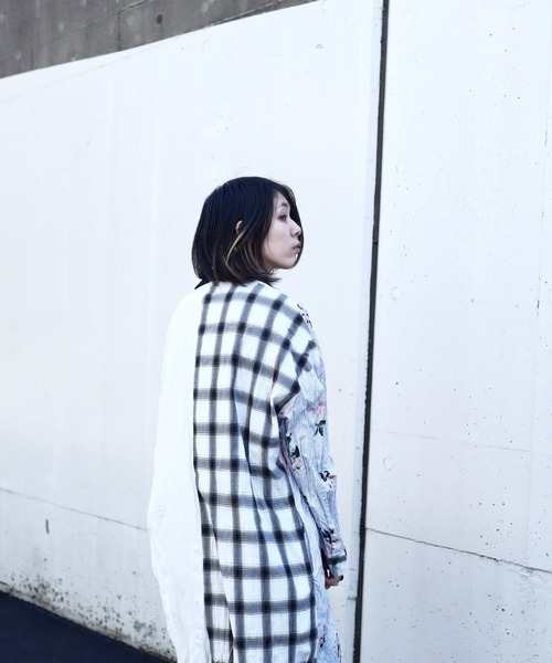 rovtski（ロフトスキー）の「SHARE ROOMS LONG ROOM SHIRT/シェアルームス オーバーサイズ ロングルームシャツ（シャツ/ブラウス・メンズ・ホワイト系その他/ブルー系その他/ホワイト系その他2/ブルー系その他2・FREE）」の12枚目の写真
