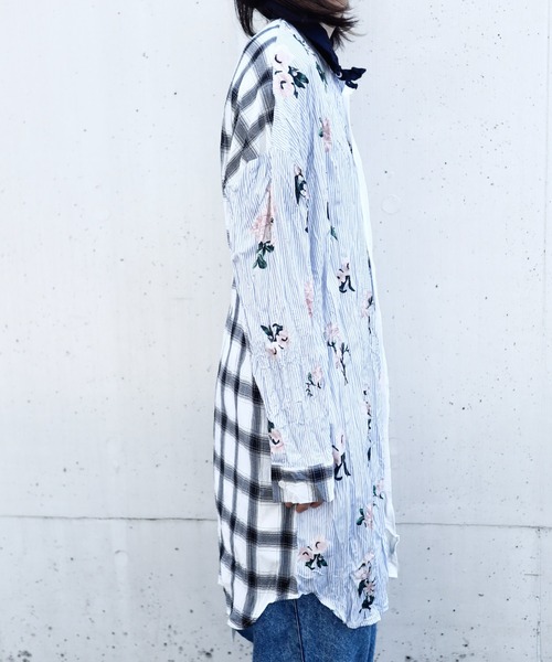 rovtski（ロフトスキー）の「SHARE ROOMS LONG ROOM SHIRT/シェアルームス オーバーサイズ ロングルームシャツ（シャツ/ブラウス・メンズ・ホワイト系その他/ブルー系その他/ホワイト系その他2/ブルー系その他2・FREE）」の18枚目の写真