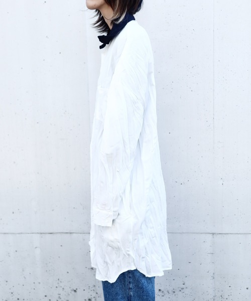 rovtski（ロフトスキー）の「SHARE ROOMS LONG ROOM SHIRT/シェアルームス オーバーサイズ ロングルームシャツ（シャツ/ブラウス・メンズ・ホワイト系その他/ブルー系その他/ホワイト系その他2/ブルー系その他2・FREE）」の20枚目の写真