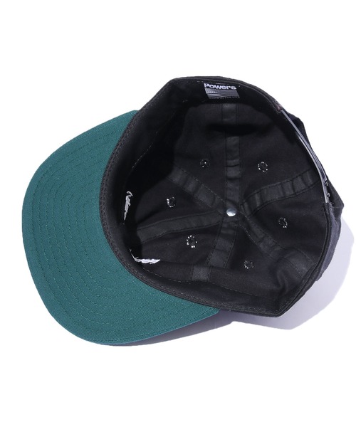 POWERS(パワーズ)の「POWERS/パワーズ NEW LOGO 6-PANEL CAP 6パネルキャップ(キャップ・メンズ・ブラック×パープル/ブラック×グリーン/ブラック×イエロー・FREE)」の10枚目の写真