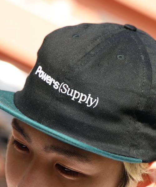 POWERS(パワーズ)の「POWERS/パワーズ NEW LOGO 6-PANEL CAP 6パネルキャップ(キャップ・メンズ・ブラック×パープル/ブラック×グリーン/ブラック×イエロー・FREE)」の6枚目の写真