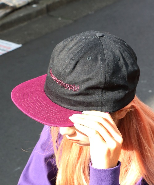 POWERS(パワーズ)の「POWERS/パワーズ NEW LOGO 6-PANEL CAP 6パネルキャップ(キャップ・メンズ・ブラック×パープル/ブラック×グリーン/ブラック×イエロー・FREE)」の9枚目の写真