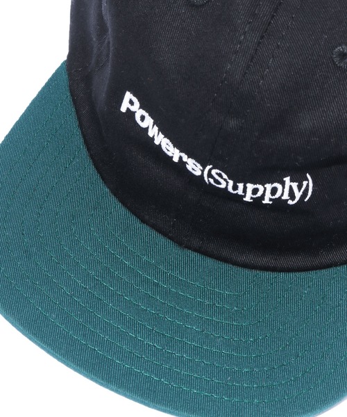 POWERS(パワーズ)の「POWERS/パワーズ NEW LOGO 6-PANEL CAP 6パネルキャップ(キャップ・メンズ・ブラック×パープル/ブラック×グリーン/ブラック×イエロー・FREE)」の4枚目の写真