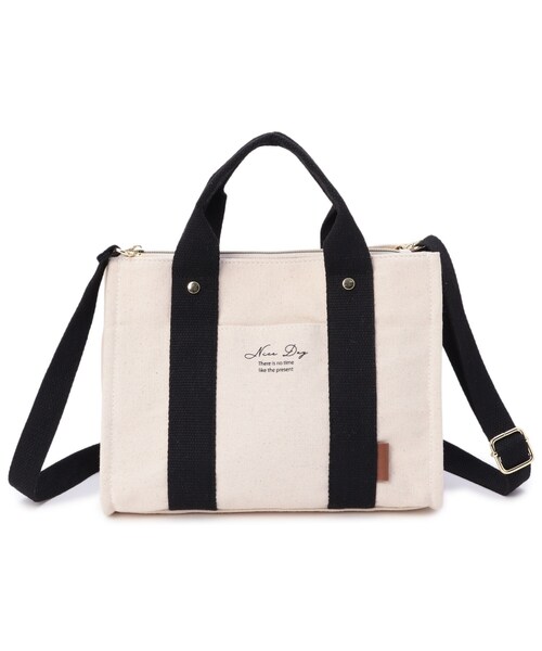 DRESKIP(ドレスキップ)の「◆キャンバスト-トバッグ(トートバッグ・レディース・ブラック/ブルー/イエロー系3・00)」の1枚目の写真